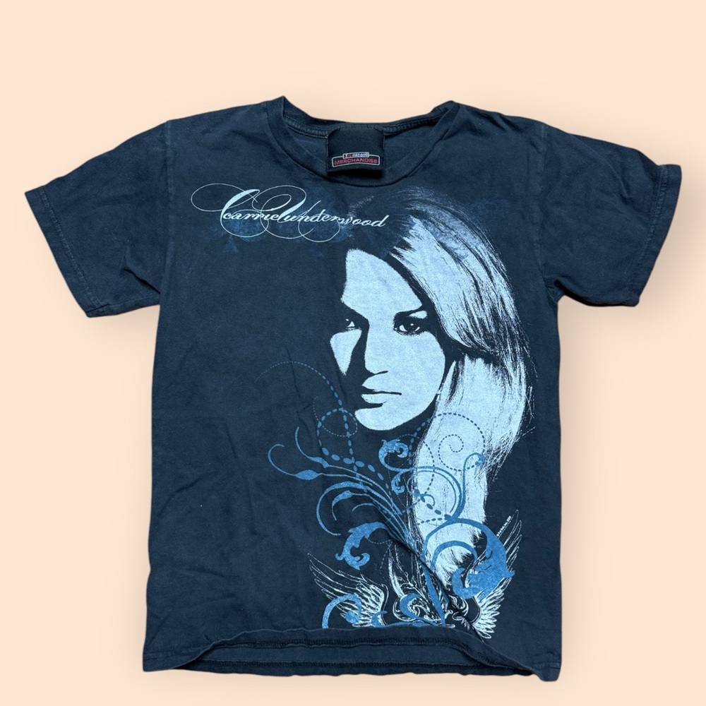 Carrie Underwood T Shirt Women’s XS Baby Tee Black Live Nation